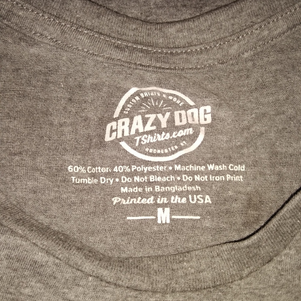 Crazy Dog T-Shirts Heather Gray Women's 2 Moods Graphic T-Shirt - Picture 5 of 6